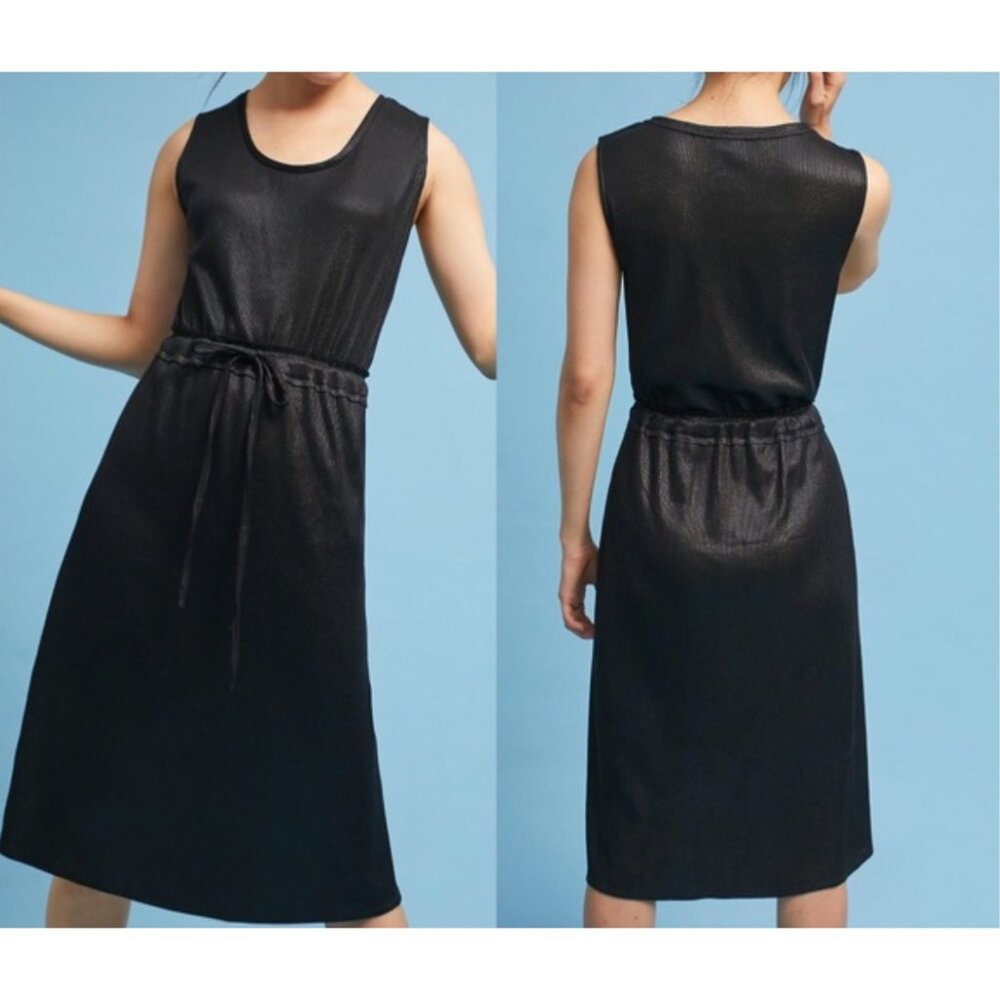 Anthropologie Dolan Left Coast Metallic Knit Dress Sz XL Womens Sheer Sleeveless